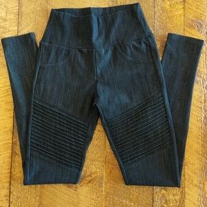 Agnes & Dora black moto jegging